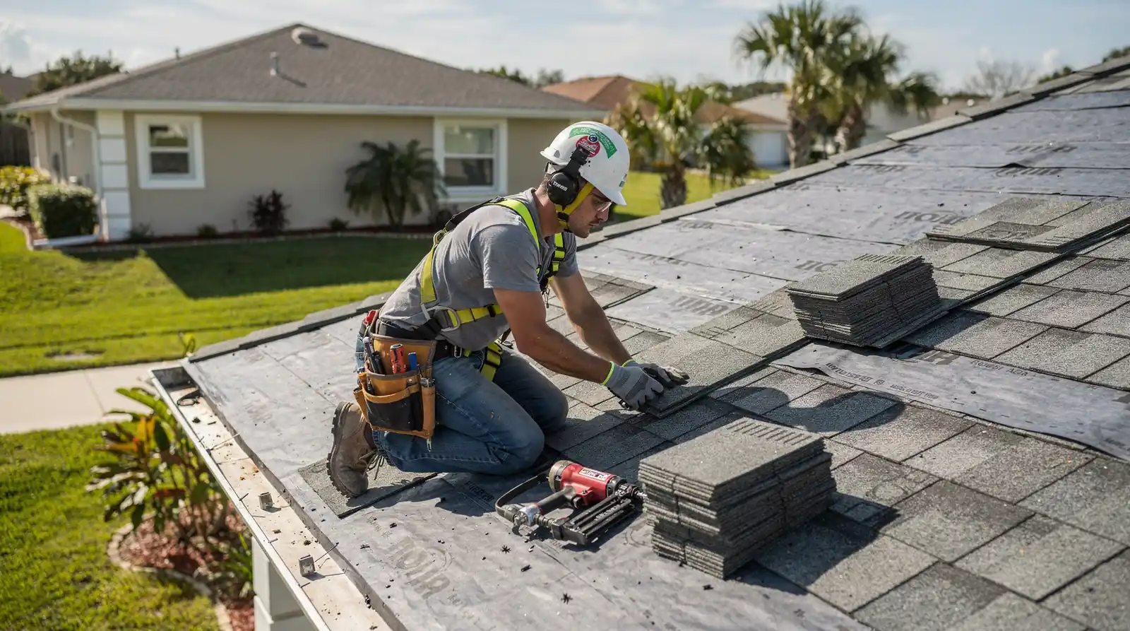 The roof replacement process Florida involves a methodical process from tear-off to final inspection, using