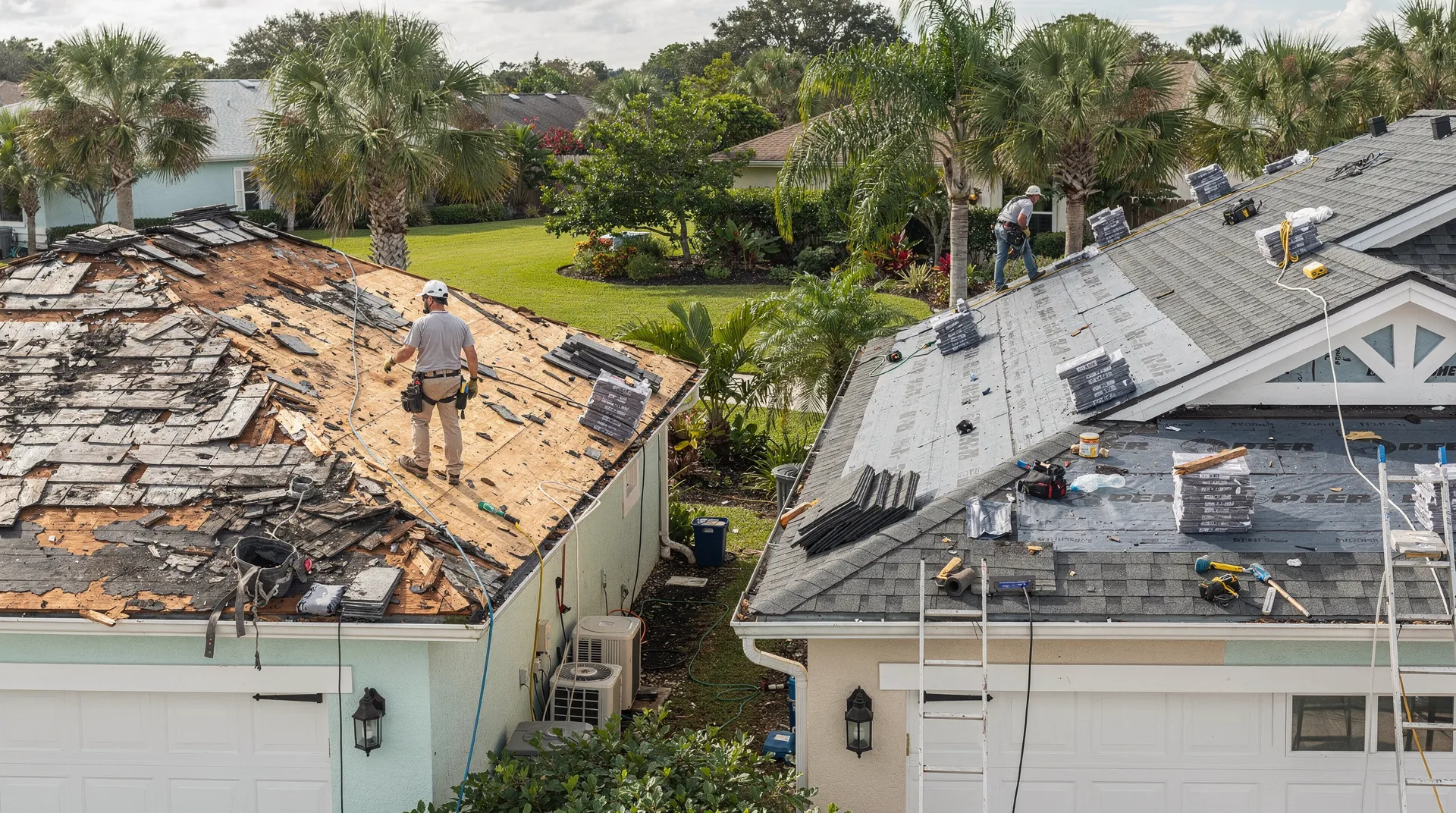 Step-by-step professional roof installation process for Tampa Bay homes
